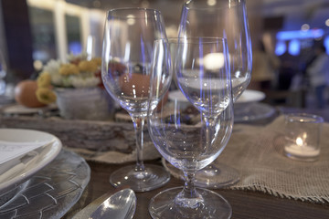 Decorated table to eat