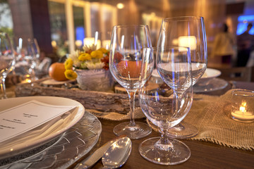 Decorated table to eat