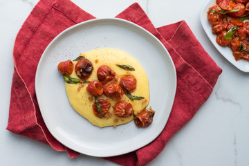 Roasted Cherry Tomato Polenta