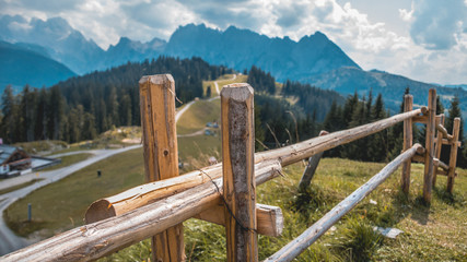 Fototapeta na wymiar Beautiful alpine view at Russbach-Salzburg-Austria
