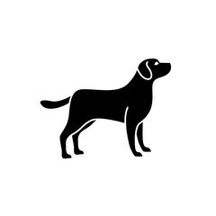 dog silhouette vector. dog logo icon template