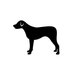 dog silhouette vector. dog logo icon template