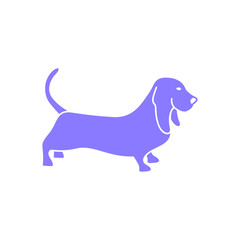dog silhouette vector. dog logo icon template