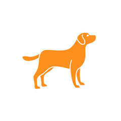 dog silhouette vector. dog logo icon template