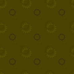 Seamless background pattern with various colored circles.