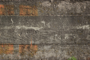 old beton wall background orange stained