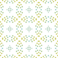Seamless abstract pattern background with a variety of colored circles.