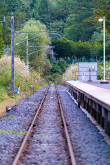End of the rail at Omae station