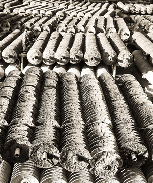 Disques d'&eacute;levage pour moules ou huitres