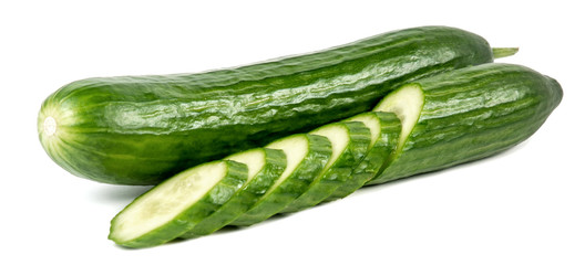 Cucumber isolated on white background high resolution