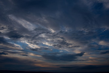 Obraz premium Kazakhstan. Endless steppes, going beyond the horizon, every day allow you to watch such beauty.