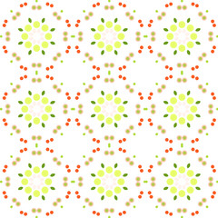 Seamless abstract pattern background with a variety of colored circles.
