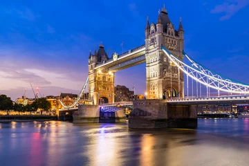 Acrylic prints Tower Bridge Lifting up London Tower Bridge