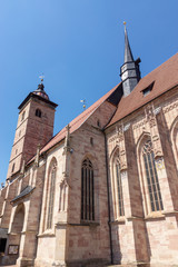 Fototapeta na wymiar Stadtkirche St. Georg in Schmalkalden, Thüringen