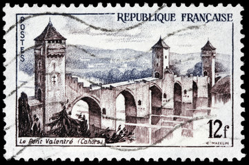 Pont Valentre Stamp