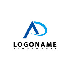 AP Letter Logo Design with Creative Modern Trendy Typography, AR Letter Logo vector.