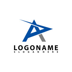 AP Letter Logo Design with Creative Modern Trendy Typography, AR Letter Logo vector.