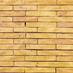 Yellow Brick wall texture background
