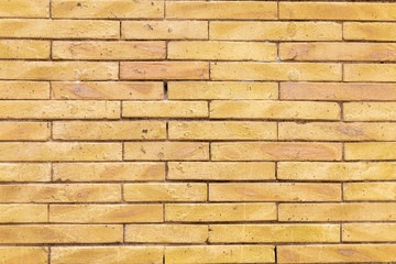 Yellow Brick wall texture background