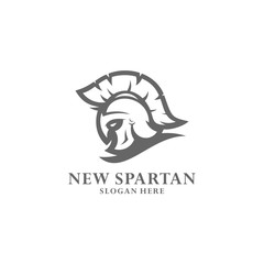 Spartan warrior logo design vector illustration. Warriors sport team logo design.