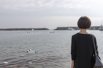 A bright pretty woman, Japan