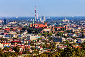 Fototapeta premium City Of Krakow Aerial View