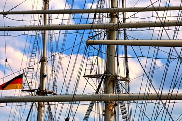 Takelage Segelschiff Masten