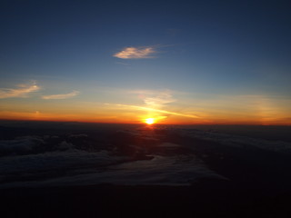 富士山から日の出