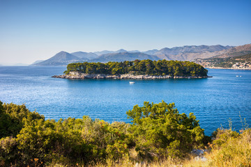 Fototapeta na wymiar Island of Daksa on Adriatic Sea in Croatia
