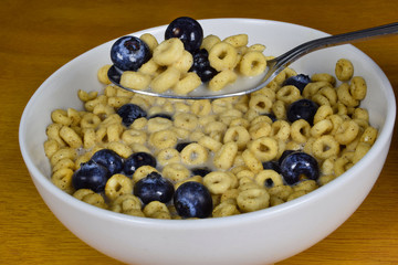 spoon of  cereal
