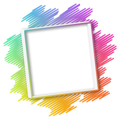 Abstract colorful frame