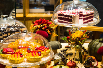 beautiful holiday table, sweets