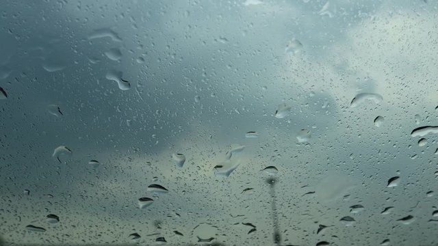 rain drops on the glass