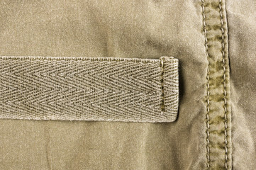 clothing items washed cotton fabric texture with seams