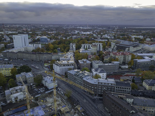 Fototapeta premium Aerial of city Tallinn, Estonia