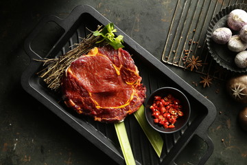 Preserved fresh steak