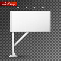 Obraz premium Blank billboard screen, isolated