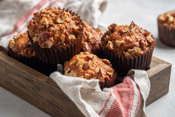 Banana Bread Nut Muffins