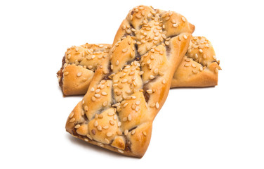biscuits with jam isolated