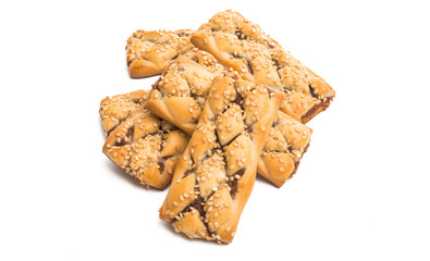 biscuits with jam isolated