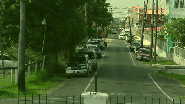 street, car, guyana, kingston