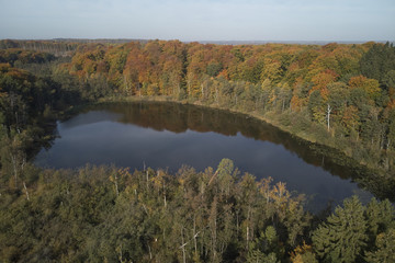 Aerial autumn landscape