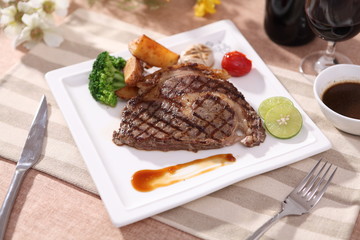 Rib eye steak