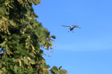 Sport Airplane at the blue sky
