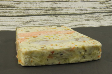 Terrine de la mer sur une ardoise
