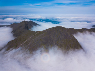Aerial view of Carrauntoohil