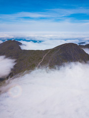 Aerial view of Carrauntoohil