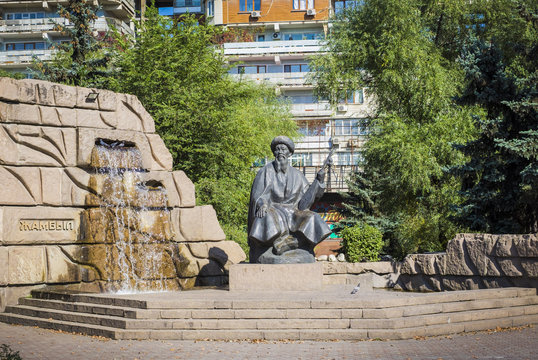 Monument to Jambyl Jabayev, Almaty, Kazakhstan