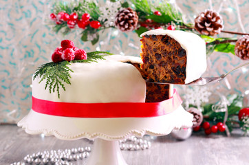 Traditional Christmas cake