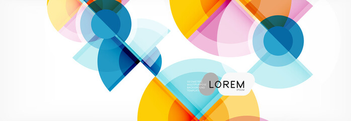 Obraz premium Vector fantastic circle modern geometric background template